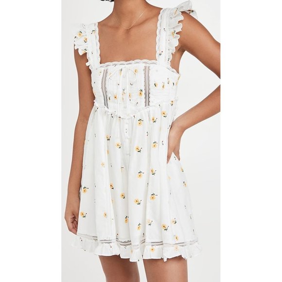 For Love And Lemons Dresses & Skirts - For Love & Lemons Leanne Mini Dress in White Medium New